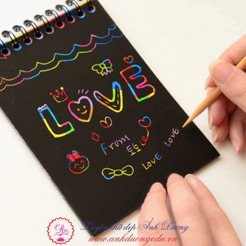 Sổ phép thuật Scratch note 10x14cm
