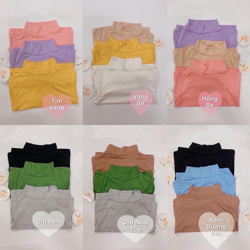 Áo bún cổ 3 phân