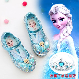 ❆Could❆Giày búp bê đính pha lê phong cách công chúa băng giá xinh xắn dành cho bé gái