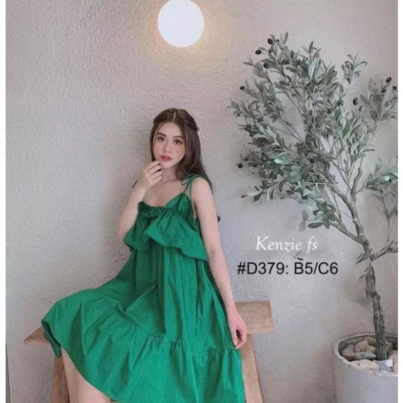 ( tặng kèm dán ngực chống sệ) Đầm bầu maxi đi biển váy bầu 2 dây bèo ngực thắt nơ vai sợi nhỏ cực xinh