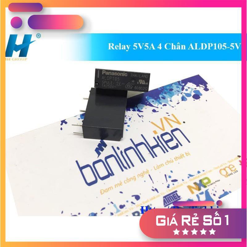 [Rơ le] Relay 5V5A 4 Chân ALDP105-5V