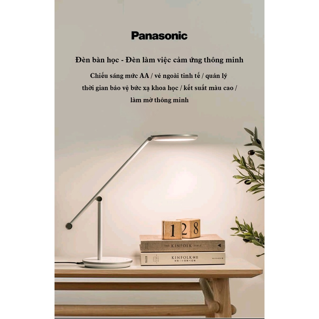 Đèn bàn Panasonic HHLT0636 ,Đèn bàn làm việc, đèn bảo vệ mắt, đèn chống mỏi mắt bảo vệ thị lực với chỉ số hoàn màu >95