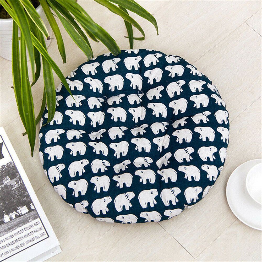 MIOSHOP 40*40cm Outdoor Chair Seat Pads Patio Dining Cushions Cotton Linen Cushion Sofa Garden Party Furniture Coarse Cloth