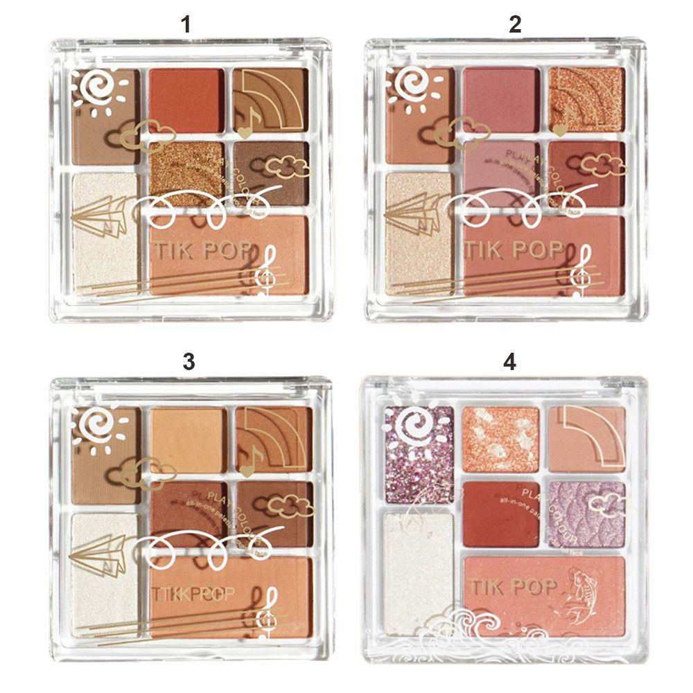 Bảng Phấn Mắt / Má Hồng Màu Nhũ OKDEALS