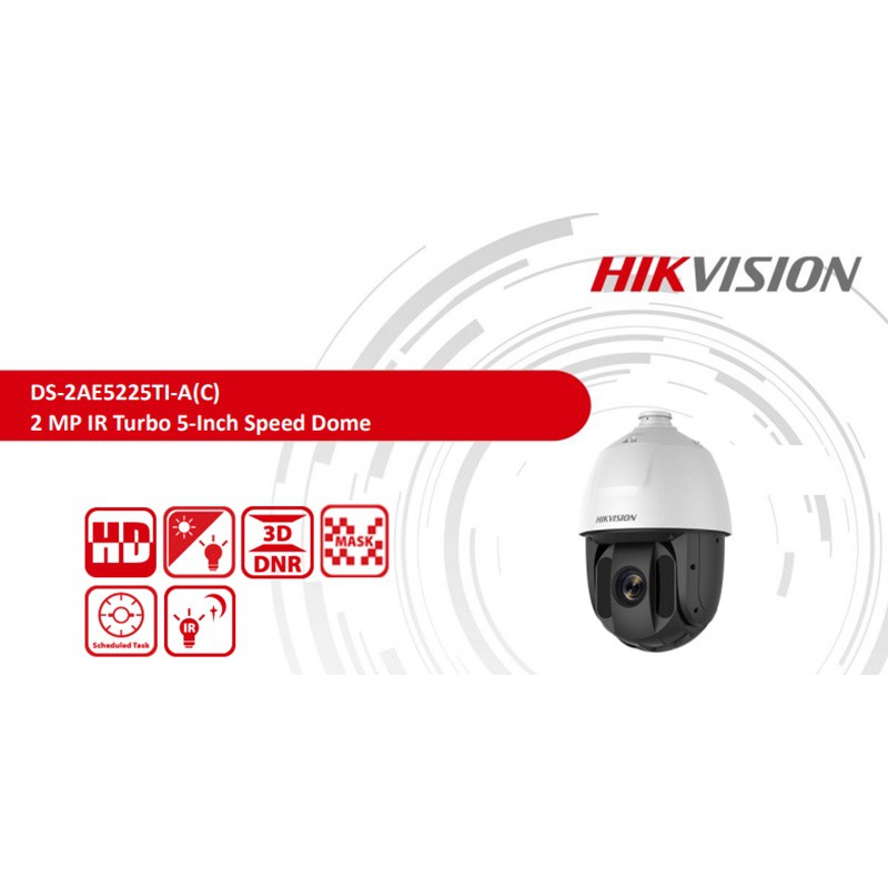 Camera Speed Dome Hikvision DS-2AE5225TI-A --- 2.0MP, Giá rẻ, bảo hành 24 tháng, PTZ, quay quét, Zoom