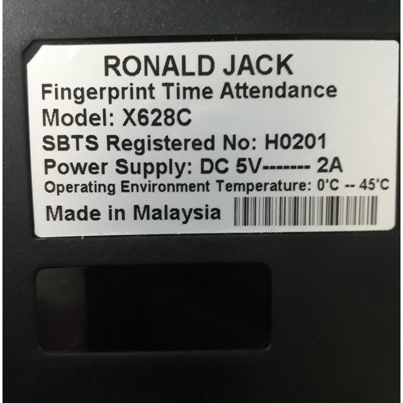 Máy chấm công vân tay thẻ từ Ronald jack X628C/ID