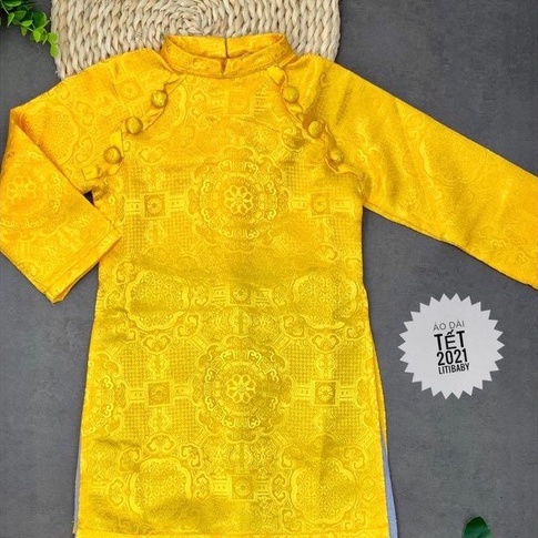 Áo dài bé trai gấm cúc rích rắc LITIBABY 1-5 x20
