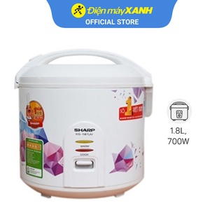 Nồi cơm điện sharp 1.8 lít ks-18tjv