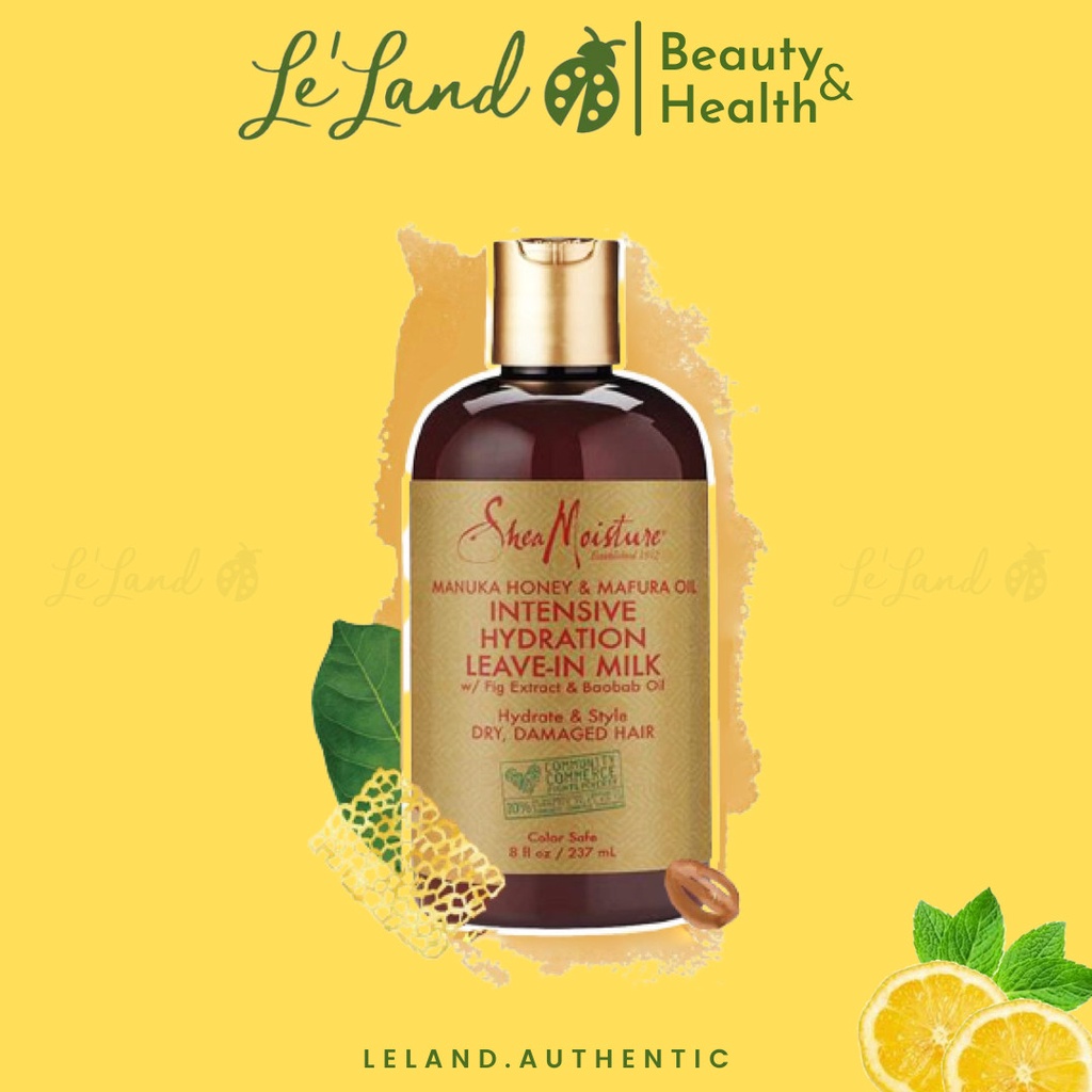 Bill US - Sữa dưỡng tóc Shea Moisture SheaMoisture Manuka Honey & Mafura Oil Intensive Hydration Leave-In Milk for Hair
