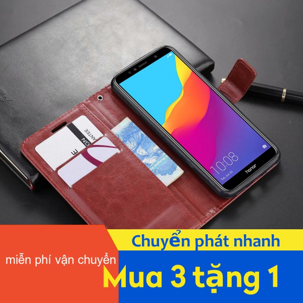 Bao da điện thoại kiểu ví thẻ sang trọng cho Huawei Nova 2i Mate 10 30 Y6S Y9S 7 SE P40 honor 30 Pro Plus Lite