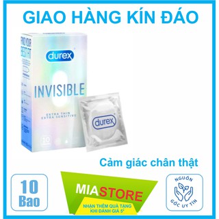 [Bao cao su Durex chính hãng] Bao cao su Durex Invisible Extra Thin