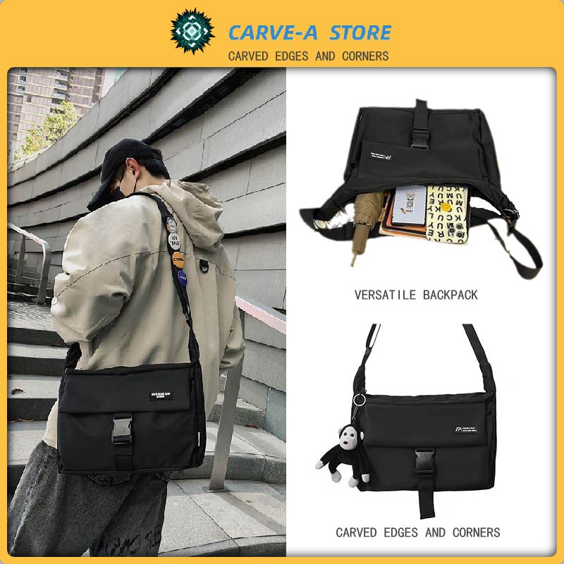 Carve.A Store Túi Messenger Túi đựng ipad Cache Chống trộm Bên hông Ba lô Túi đeo chéo Bên Ba lô Túi đeo vai Phụ nữ Ba lô Nam Mặt sau Túi đeo chéo Túi đeo chéo Nam Ba lô Bên hông Túi nylon Messenger