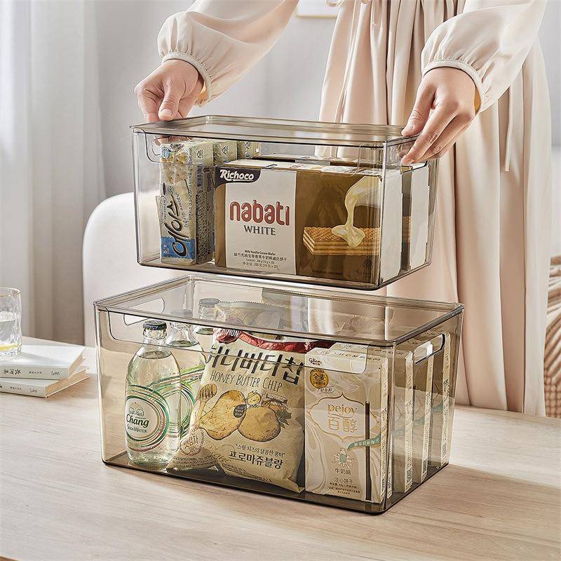 Hộp Đựng Đồ/Mỹ Phẩm/Đồ Ăn Vặt Để Bàn Trong Suốt