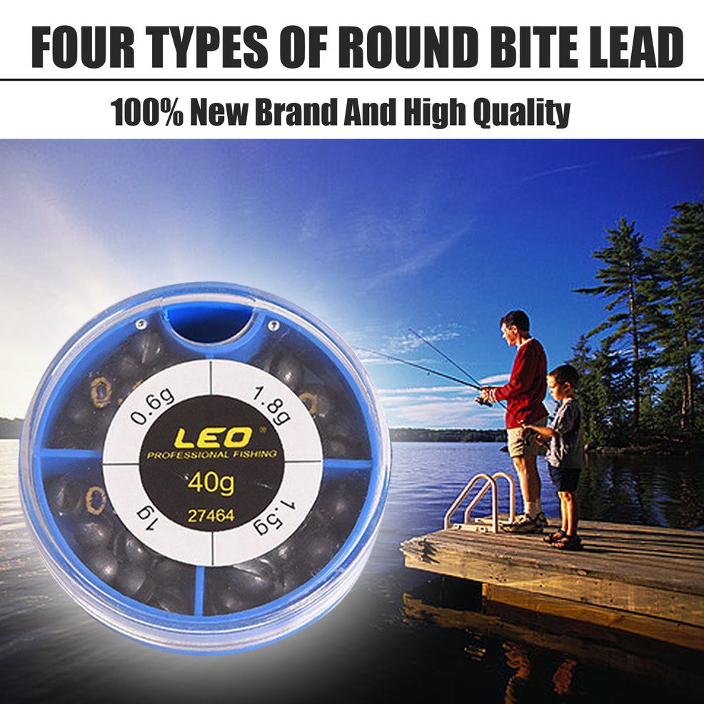 Hộp Chì Câu Cá Hình Viên Đạn 4 Kiểu