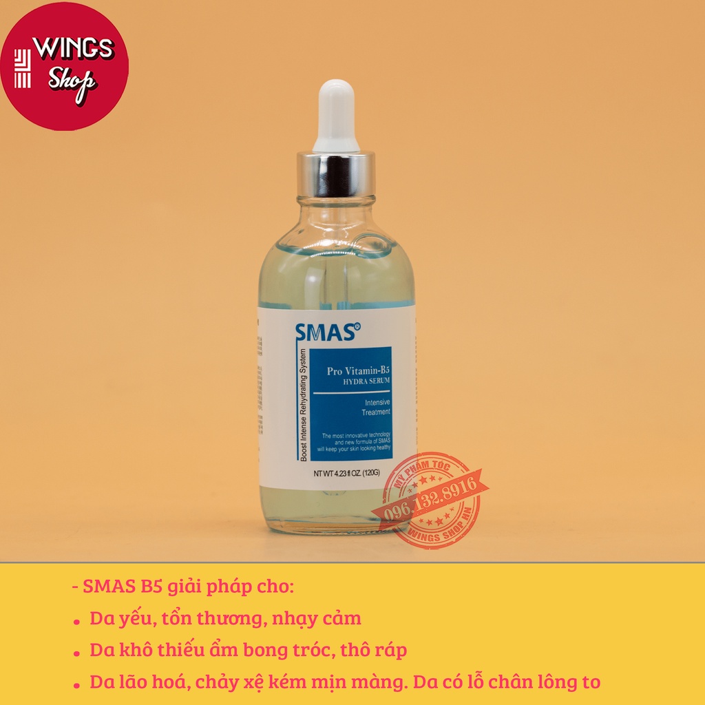 Serum Cấp Ẩm, Phục Hồi Và Làm Sáng Da Smas Pro Vitamin - B5 Hydra 120G | Wings Shop