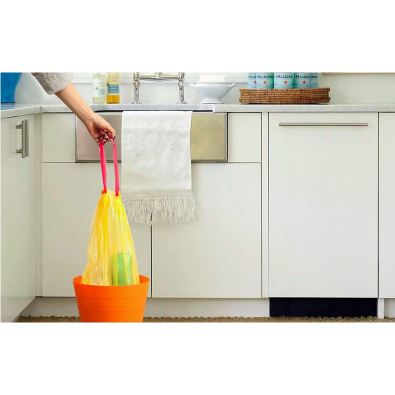 Cuộn 15 Túi rác có quai siêu dai tự hủy siêu chắc chắn 45*50cm