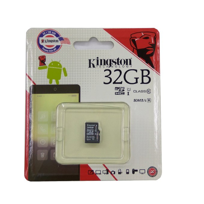 Thẻ nhớ Micro SD Kingston 32Gb 16Gb class 10 bh 5 năm FPT | WebRaoVat - webraovat.net.vn