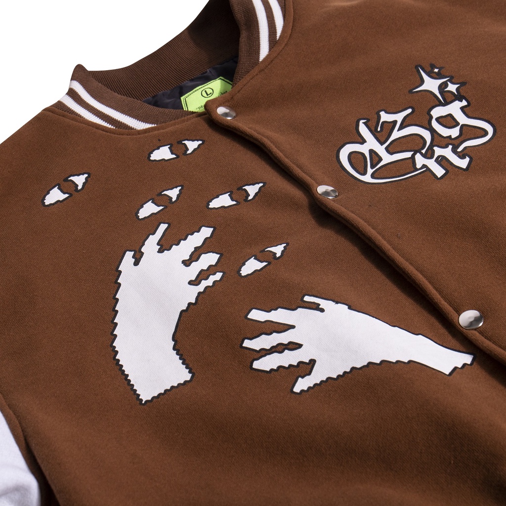 Áo khoác BADNOTGOOD EYES VARSITY (Nâu)