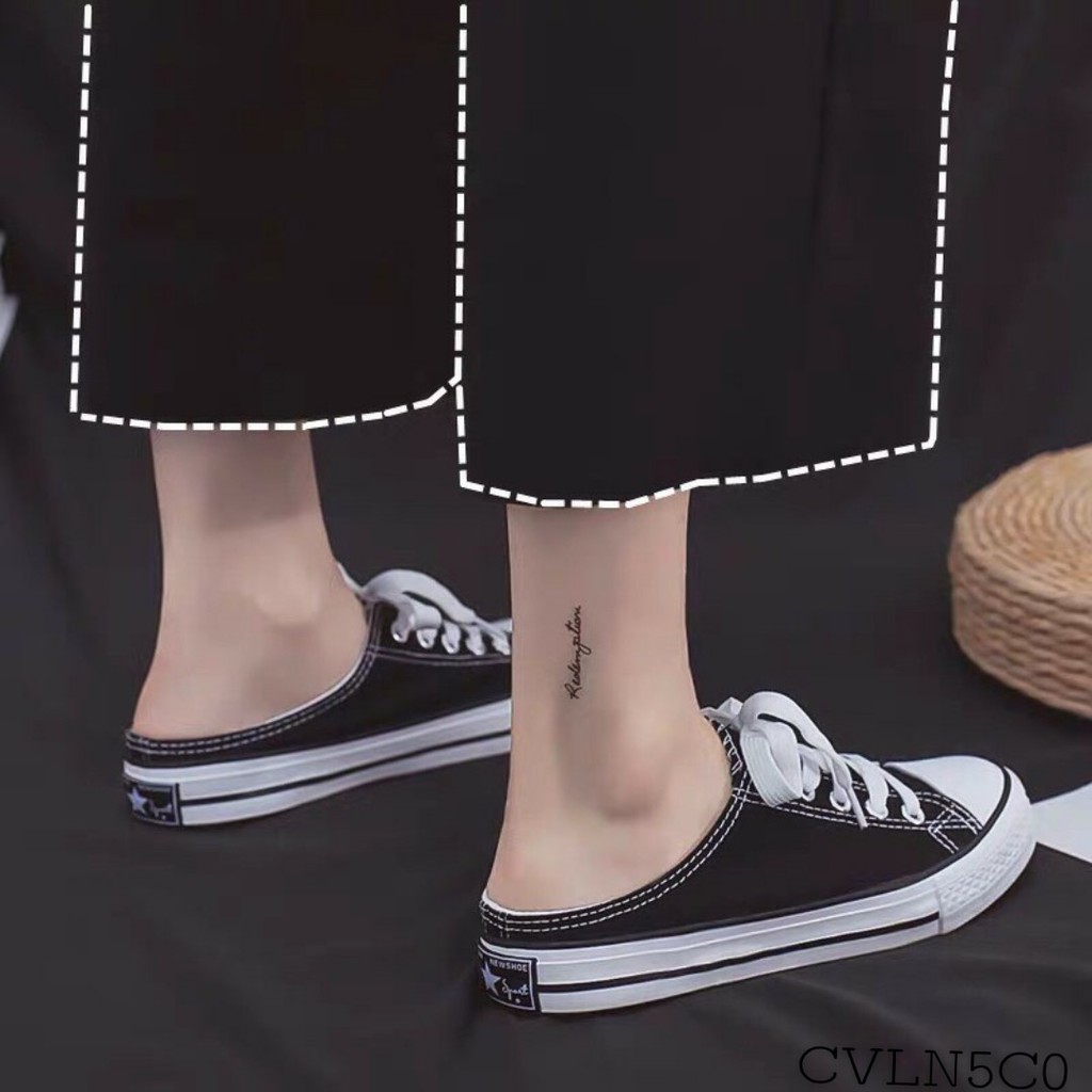 Giày Sục Sục Thể thao CV gót sao lười 3 màu cực xinh | BigBuy360 - bigbuy360.vn