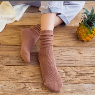 Tất trơn cao cổ nhiều màu
