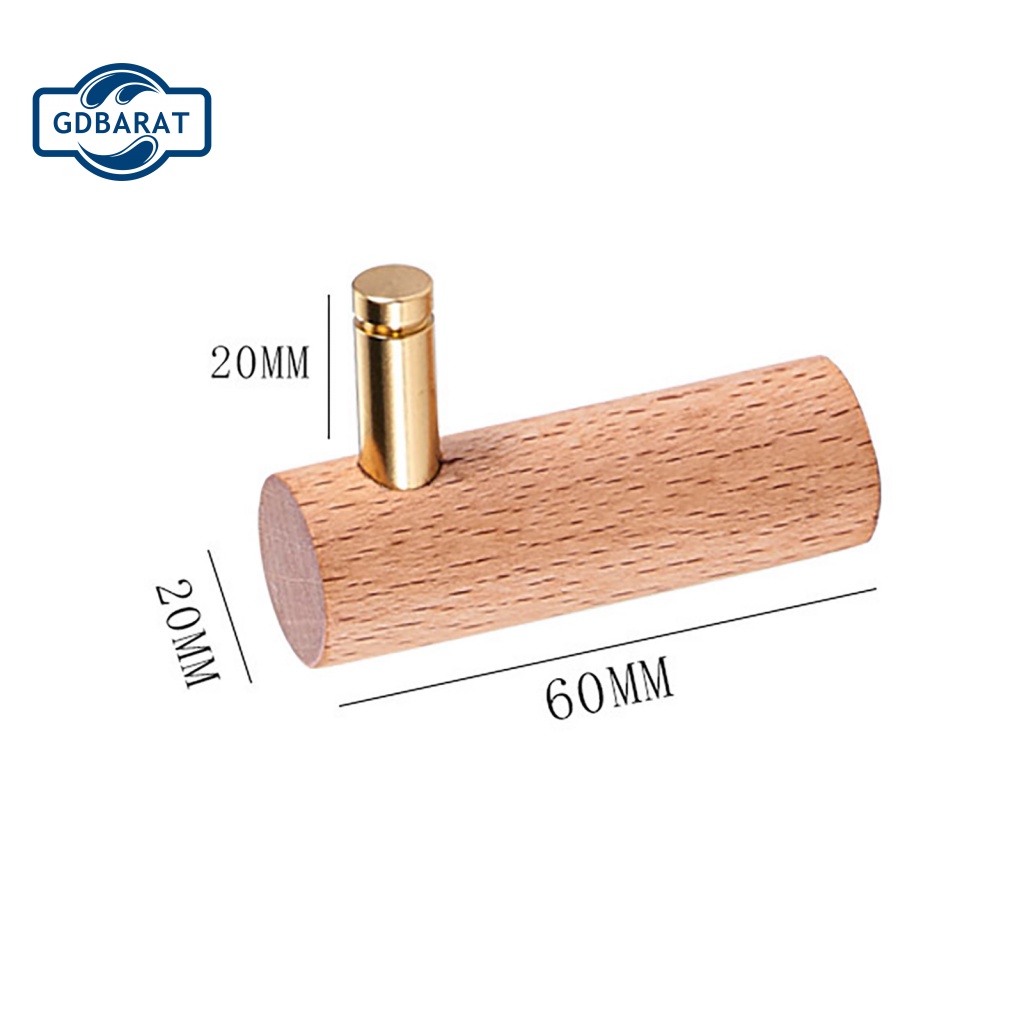 Móc Gỗ Trơn Gắn Tường Tiện Dụng Cho Phòng Khách