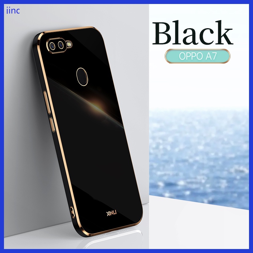Ốp lưng OPPO A5S A12 F9 Pro case Ốp lưng điện thoại TPU mạ điện cao cấp sang trọng.