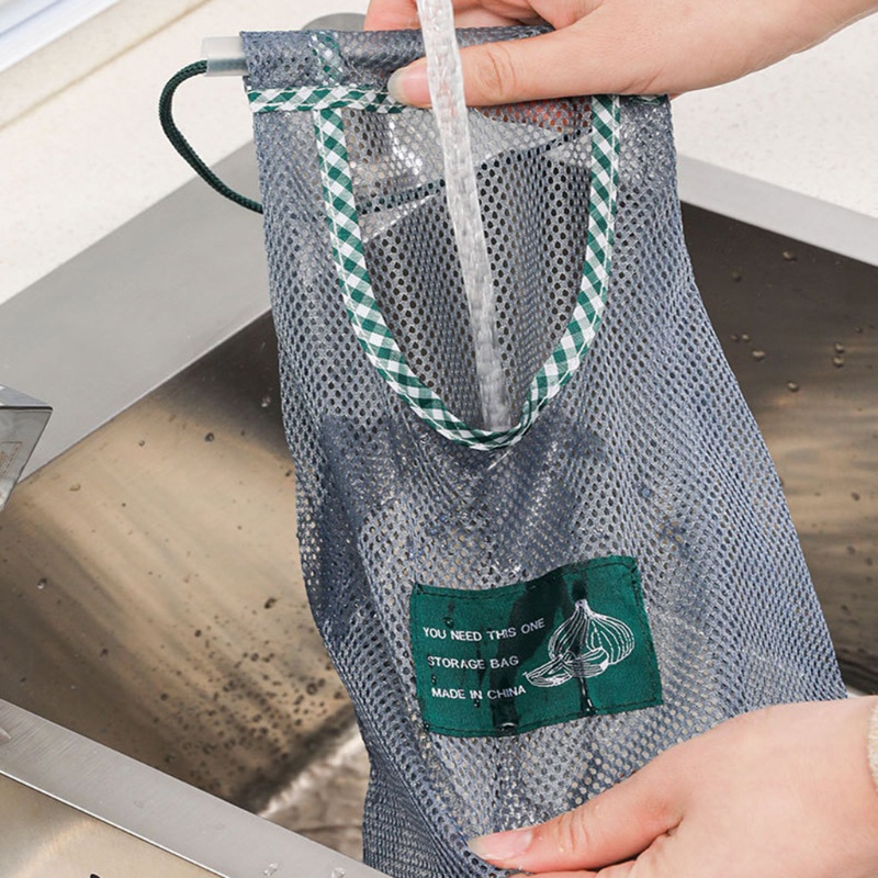 Aoto Túi Lưới Thoáng Khí Đựng Rau Củ Quả Táo / Khoai Tây Có Thể Tái Sử Dụng Cho Nhà Bếp