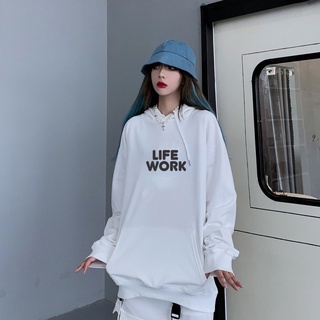 Xả kho áo hoodie nỉ life work form unisex nam nữ, áo hodie nỉ dày dặn, không xù