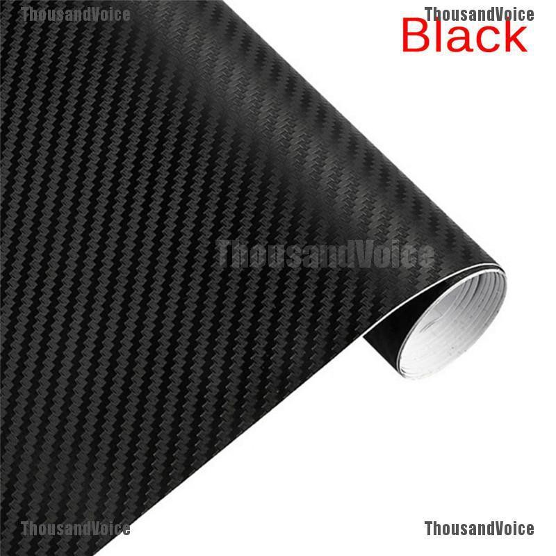 1 Cuộn Phim Vinyl Sợi Carbon 3d Nhiều Kích Cỡ Trang Trí Xe Hơi