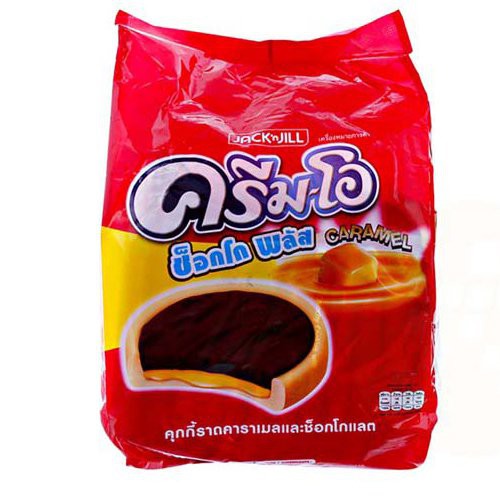 Bánh quy CREAM O vị caramel socola Thái Lan 312gr - bánh nhập khẩu Chocolate Plus Jack’n Jill