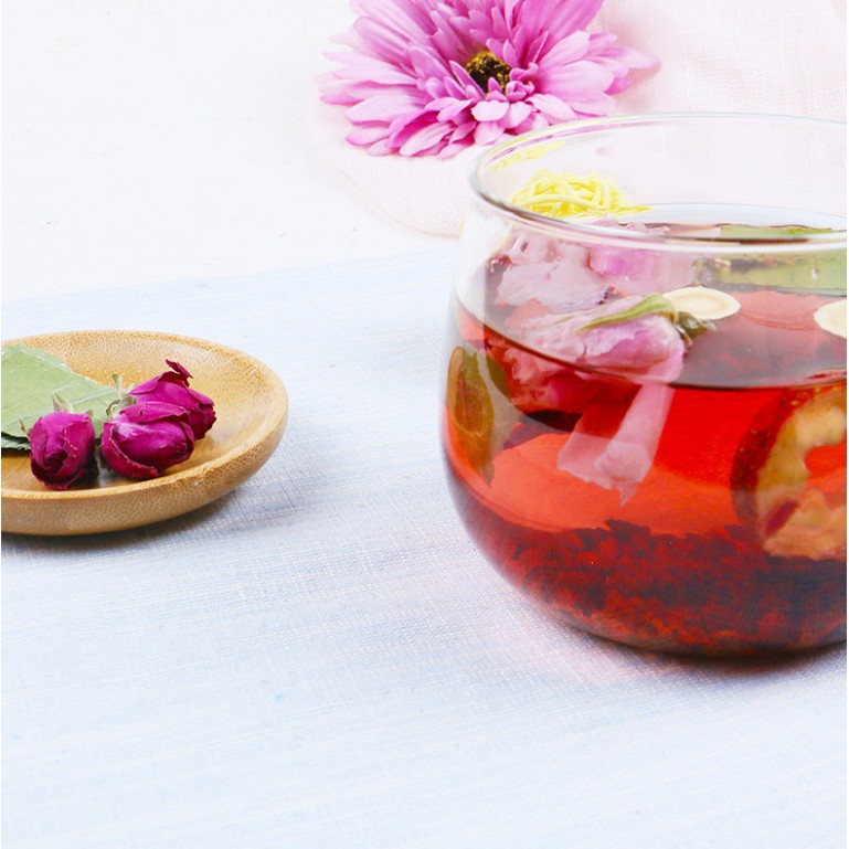 Trà hoa thảo mộc trà hoa quả bán lẻ dùng thử gói nhỏ quế táo đỏ kỷ tử long nhãn đười ươi hoa cúc đường đen la hán bạc hà