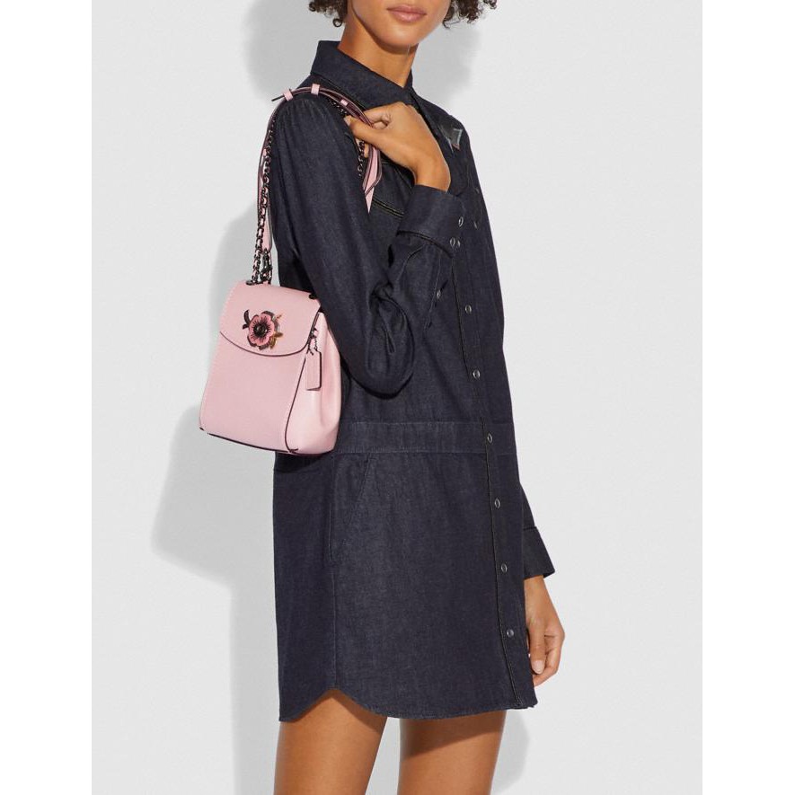 🌟HÀNG CHÍNH HÃNG- RẺ BẤT NGỜ🌟 BALO COACH HOA TRÀ- NEW