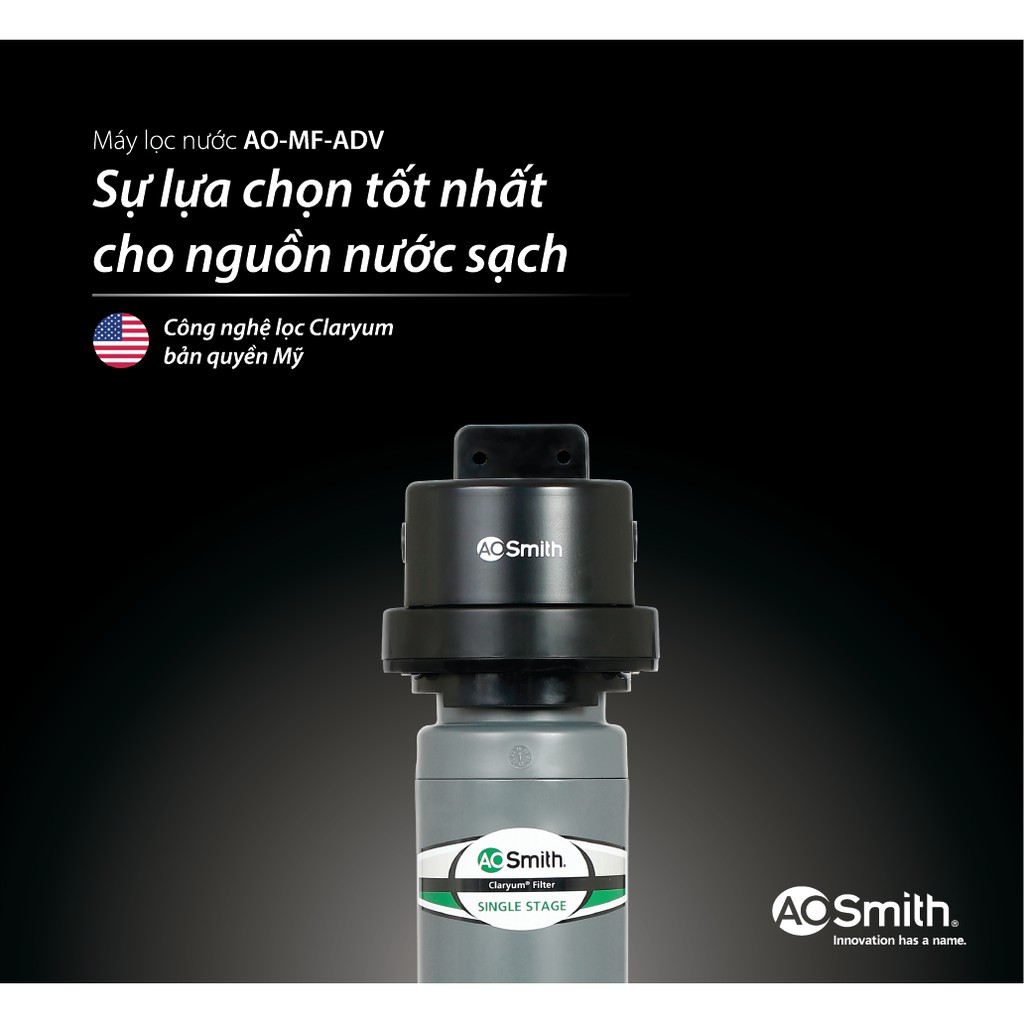 [Mã ELTECHZONE giảm 5% đơn 500K] Máy Lọc Nước A. O. Smith K400 và Máy Lọc Nước Micro Filter AO-MF-ADV