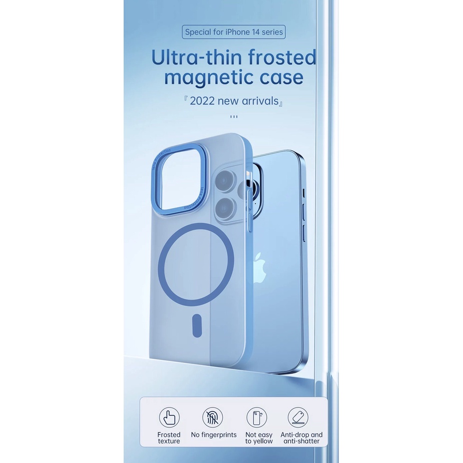 Ốp Wiwu Ultra Thin Frosted phone case MCC-103 Tương thích với Iphone 14, 14 pro,14 max, 14 pro max - Hàng chính hãng