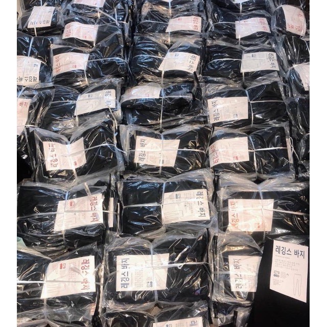 Quần legging chất Hàn mác Vuông siêu co giãn