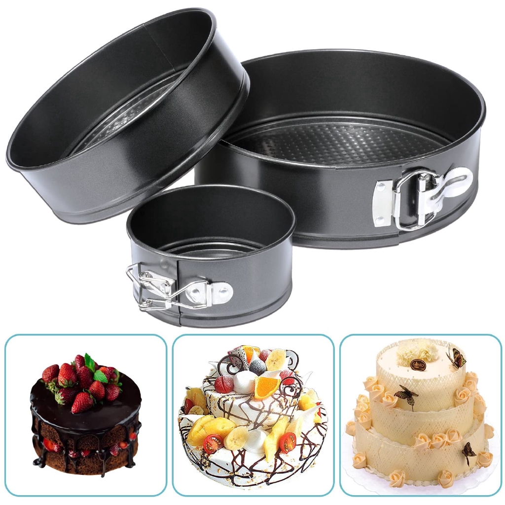 Khuôn Làm Bánh Hình Tròn Nhiều Kích Cỡ Bằng Thép Cacbon Không Gỉ Tiện Dụng