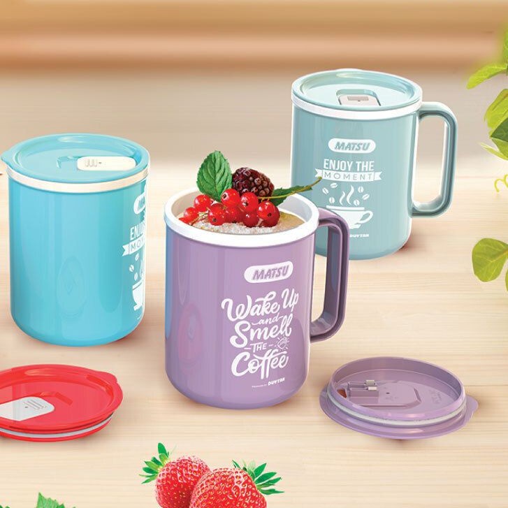 LY CẦM TAY CÁCH NHIỆT MATSU DUY TÂN 500ML - MÃ 1233