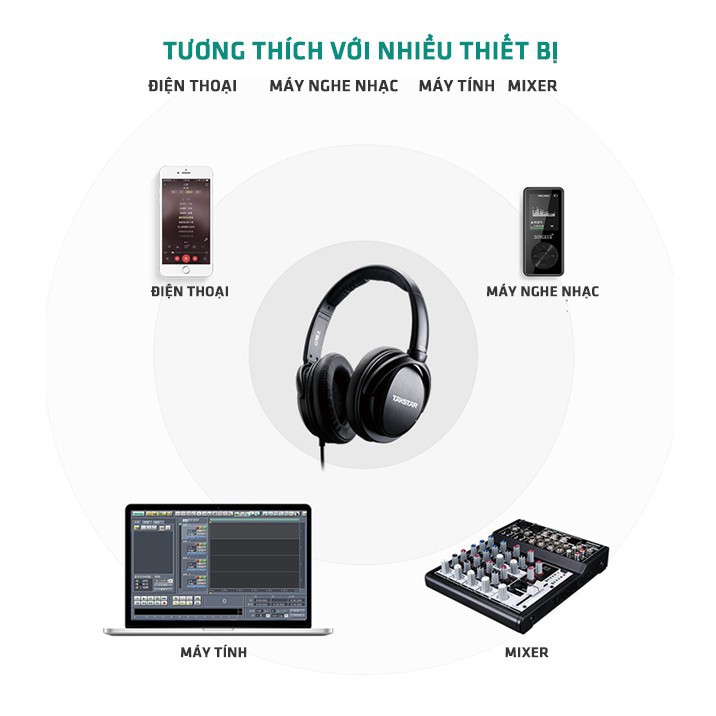 【Chính hãng】Tai nghe kiểm âm Takstar TS-450, Tai Nghe Kiểm Âm Màng Loa Lớn 40mm, Thiết Kế Over Ear, BẢO HÀNH 12 THÁNG