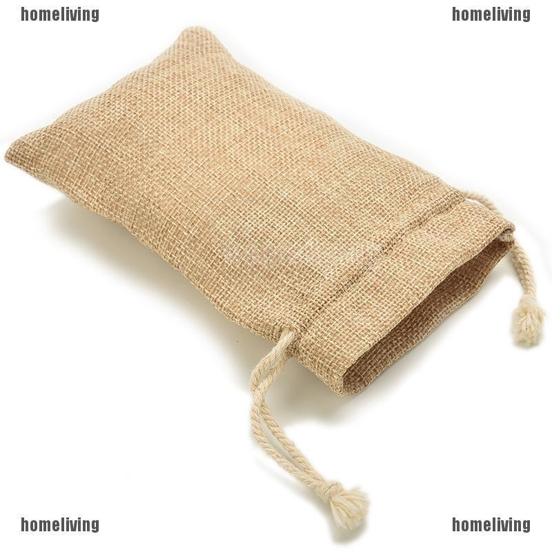 Túi vải bố mini có dây rút xinh xắn