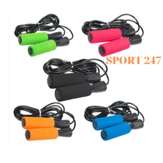 Dây nhảy thể lực giảm cân tập thể dục đàn hồi 2,9m tập gym Lõi Cáp - Thép - Hợp Kim cho vđv tập tại nhà và phòng tập