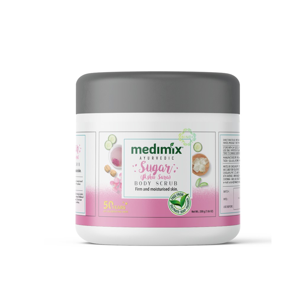 [Nhập mã COSBIN30 giảm đến 20K đơn 150K] Tẩy tế bào chết cơ thể Medimix Ayurvedic thảo dược 200g