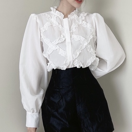 [BBSTORE'S] Áo Tay DÀI Phối Ren -A809