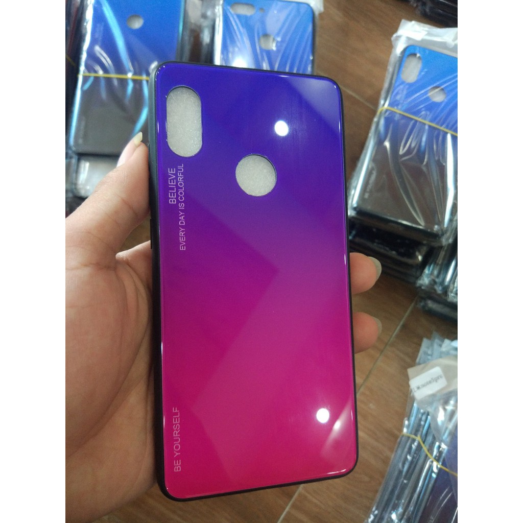 Ốp lưng kính cầu vồng xiaomi Note 7 note 5 pro mi 8 lite redmi note 6 pro K20 note 9s redmi 9 9a K40 pro mi 5x note 4x