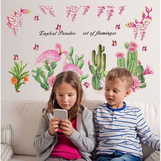 Decal dán tường Phong cách tropical