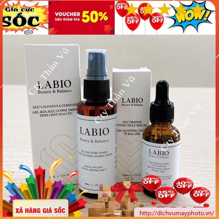 Toner LABIO giúp Se Khít Lỗ Chân Lông Tăng Cường Hoạt Hóa Da Mặt Tinh Chất Hoa Hồng Địa Trung Hải lọ 60ml