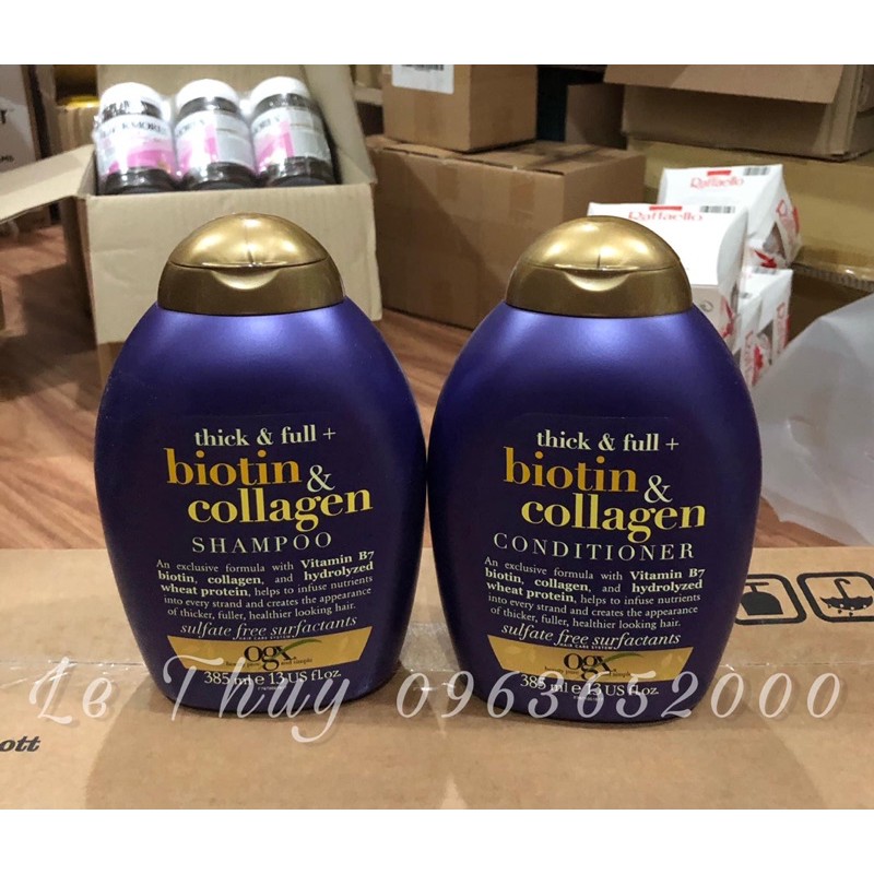 Gội xả Biotin & Collagen Tím