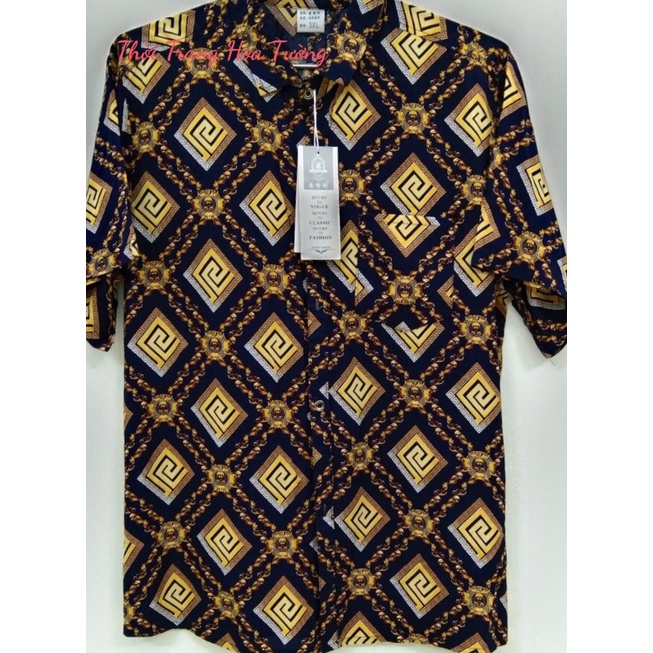 Áo sơ mi nam ngắn tay trung niên vải lanh cực mát không nhăn xù