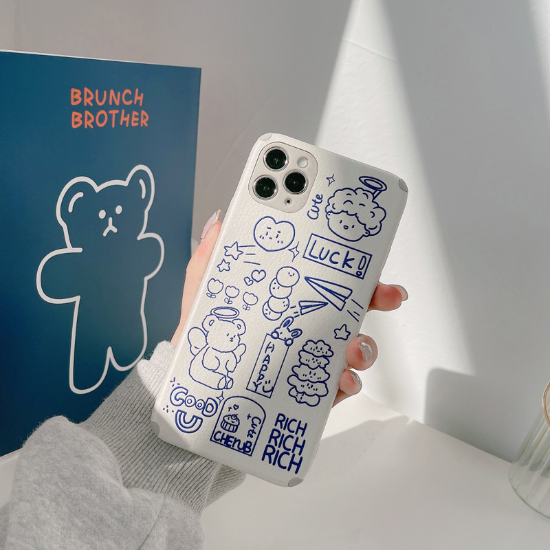 Ốp lưng iphone vuông cạnh hình iPhone/6/6Plus/6s/6sPlus/6/7/7Plus/8/8Plus/X/Xs/Xs Max/11/11Pro/11ProMax/12/12PROMAX/12MINI/12PRO Angel bear lambskin | BigBuy360 - bigbuy360.vn