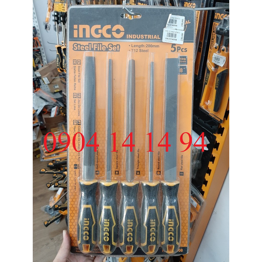 Bộ 5 giũa sắt Ingco HKTFS0508