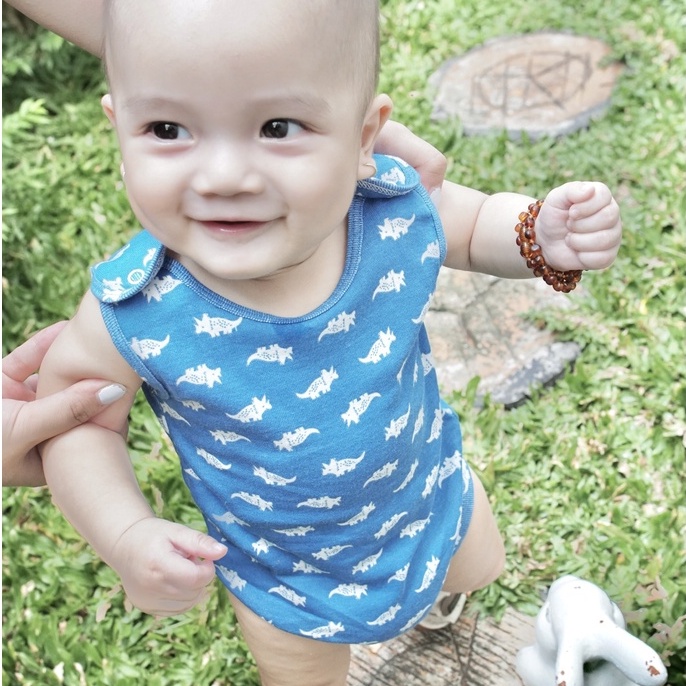 Bodysuit liền thân cho bé sơ sinh,bộ đồ liền thân ba lỗ cho bé gái bé trai từ 0-12 tháng Baa Baby - GN-BD05C-01